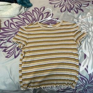 Yellow stripe top
